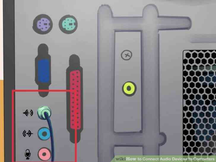 Image intitulée Raccorder des Périphériques Audio pour les Ordinateurs de l